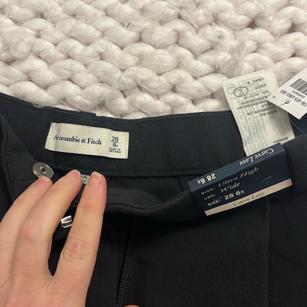 Abercrombie curve love wide leg pants